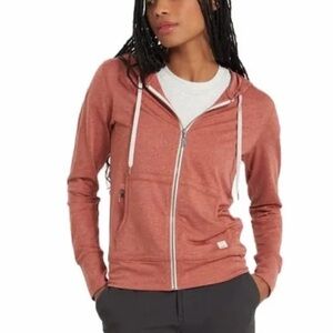 Vuori Women's Rust Zip-Up Hoodie and Sweatpants Set